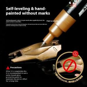 메탈릭 마커 색칠 펜 Mech 페인팅 페인트 반사 모델 드로잉 학생 용품