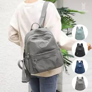 [비에프엘아웃도어]벨라도나 여성 원형패치 경량 백팩 학생가방 캔버스가방 여행백팩