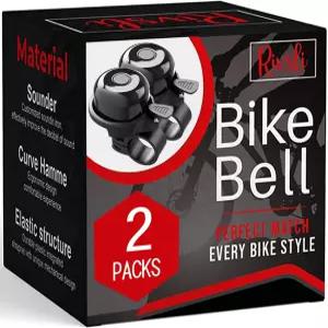 2팩 클래식 바이크 벨 소리 나는 선명한 사운드 시티 BMX 스포츠 오른손/왼손 사용