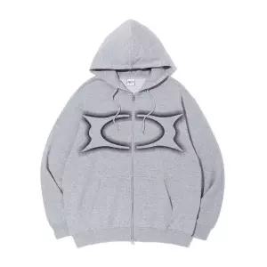 크리틱 WORMHOLE LOGO 후드 후디 ZIP UP 멜란지 그레이 추천