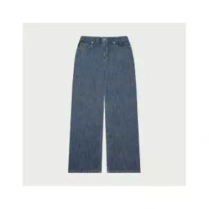 행텐 밴딩 린넨라이크 원턱 데님팬츠 10520 055 추천