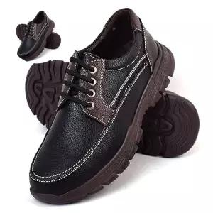 중년 아빠 신발 컴포트화 가죽 단화 발편한 남성 슈즈