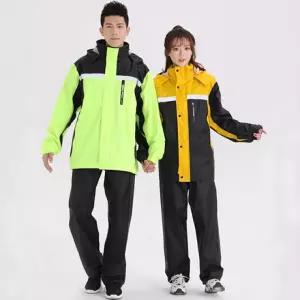 옆집샵 남자 우비 상하 세트 거친 바람과 비 막아주는 레인코트