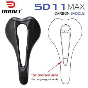 DODICI 전체 탄소 섬유 안장 초경량  고성능 오픈 MTB 도로 경주 자전거