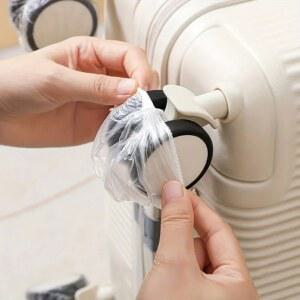 가방어깨패드 스트랩 쿠션 50100PCS 일회용 수하물 커버 필름 보호 방진