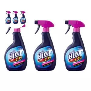 표백제 비트 얼룩제거제 3개입 라이온코리아 O2 500ml