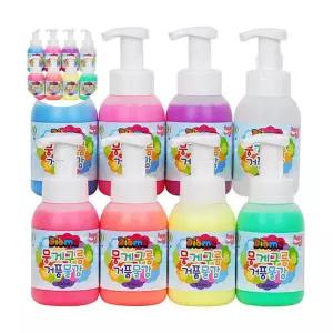 뭉게구름물감 8색 거품물감300ml 세트