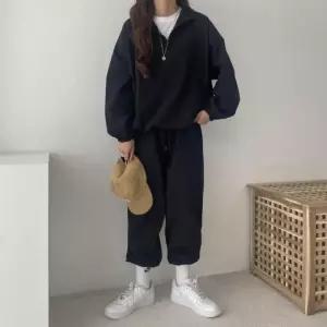 [리빌모아]여자 캐주얼 트레이닝 반집업 조거 세트 DMESW-SET-STS14309289