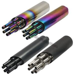 [호환품]바이크 오토바이 배기 수정 머플러 파이프 회전 엑스 폴리 에이 팅 개틀링 건 스타일 혼다 호환 야