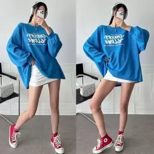 [리빌모아]여자 빅사이즈 루즈핏 라운드 레터링 티셔츠 OCW-TSA-SWFGY4QP