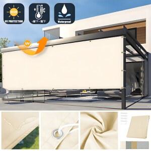 방풍비닐 방한 단열 방수 직선 가장자리 그늘 텐트 PERGOLA 커버 야외 스크린 정원 캐노피