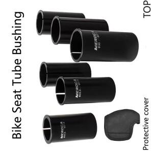 MEROCA 자전거 시트 튜브 부싱 보호 슬리브 알루미늄 스틸 사이즈 조정 적응 27.2 28.6/30.0/30.4/31.6mm