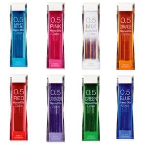 컬러 기계식 연필 리필 리드 지우개 학생 문구 용품 미술 스케치 드로잉 0.5mm 1개