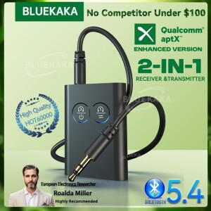 2 in 1 aptX Bluetooth 5.4 오디오 송신기 수신기 3.5MM AUX aptX-Adaptive AD/HD/LL AAC HiFi 멀티포인트