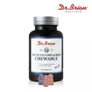 닥터브라이언 멀티비타민 철분 츄어블 90정 온가족 영양제