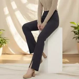 [하프클럽/]여성용 시즌리스 나팔 하이웨이스트 편한 팬츠