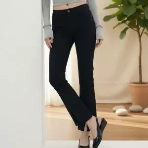 [하프클럽/]여성용 편한 나팔 슬림핏 정장바지 밑단슬릿