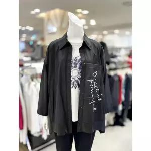 [하프클럽/]소고 세이브존01 양가죽 배색 카라넥 자켓 TI3GA15_A