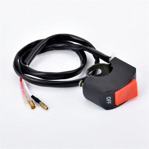 [호환품]바이크 오토바이 스위치 푸시 단추 온/오프 커넥터 핸들 바 ATV 전자 자전거 스쿠터 22mm 12V