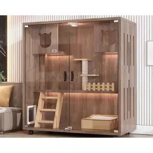 캣타워 고양이 케이지 원목 집 고급 놀이터