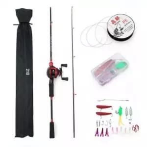 EAS 고피싱베이트릴루어낚싯대세트오색합사라인16m