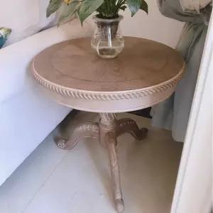 레트로 원목 원형 거실 서핑보드 라탄 유럽식 미니