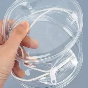 데이온리빙마켓 원형 투명 파우치 양방향지퍼