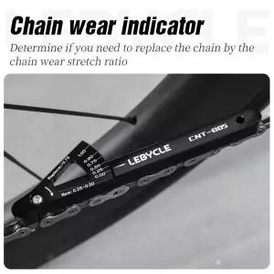 LEBYCLE MTB 로드 자전거 체인 마모 지표기 도구 체커 링크 알루미늄 합금 수리