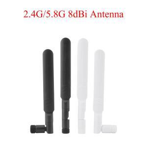4PCS 2.4G/5.8G 8dBi 듀얼 밴드 WiFi 안테나 SMA/RP-SMA 남성 2400-5900Mhz 컴퓨터 네트워크 카드 용 호환