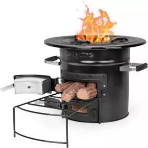 연료 효율이 높은 온리파이어 캠핑 로켓 스토브 야외 휴대용 우드 버닝 캠프 모닥불용 리얼 캠프파이어