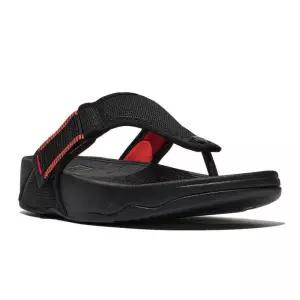 핏플랍 남성 트랙 조절 가능 방수 메시 토-포스트 샌들 - 블랙테라코타 FT64K1T075 289391