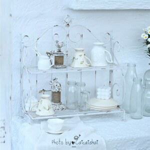 소품선반 다용도 사이드 카페 USM 2단 철제 보관 식물 선반 코트랙 엔틱 선반장 장식대