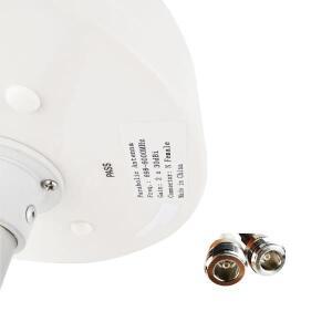 5G/4G/3G/2G용 호환 실외 MIMO 안테나 600-6000MHz 2X30dBi 고이득 장거리 외부 공급 STC Zain Mobily용