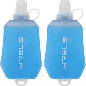 WLES 200ml/350ml/500ml 접이식 소프트 플라스크 걸이 고리가 있는 BPA 프리 물병 마라톤 사이클링