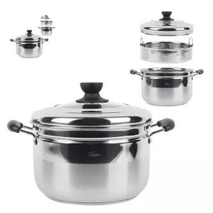 찜기용 인덕션 스팀쿠커 스텐 찜통 찜냄비 만두 고구마 26