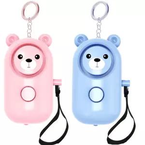 휴대가능 호신용 싸이렌 경보기 응급 상황 구조벨 부착용 열쇠고리 3개