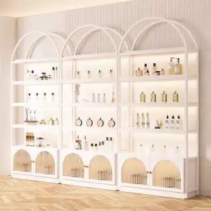 화장품진열대 네일샵 미용실 향수 선반 원목 화장품