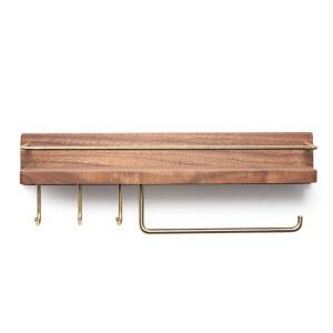 나무 사다리형 접이식 다용도걸이 수건걸이 호텔 조항 황동 타월 원목 욕실 식 느티나무