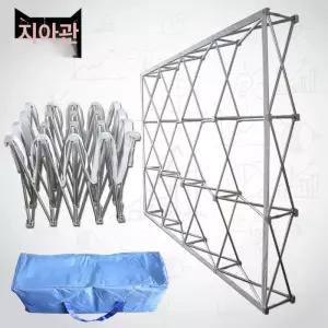 행사장 무대 백월 프레임 접이식 거치대 포토존 철제 전시부스 홍보 배너 야외 전시회