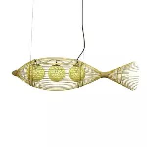 고래 조명 천장등 물고기 라탄 대나무 식탁등 램프