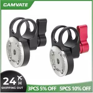 CAMVATE 로드 클램프 어댑터, ARRI 로제트 마운트, DSLR 카메라 케이지 핸들 액세서리, 19mm 스튜디오 시스
