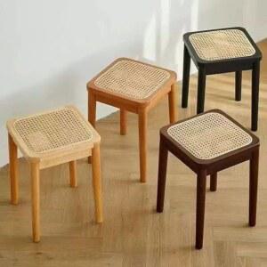 라탄 스툴 원목 윈도우시트 모카 수납 거실 사이드 내맘대로 소파 감성의 베란다 현관의자