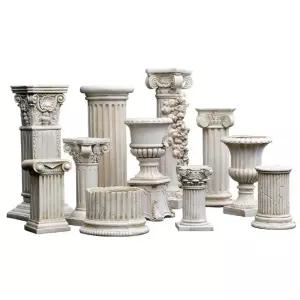 마당 로마기둥화분 성전 웨딩촬영 정원장식 조형물 석고기둥 기둥