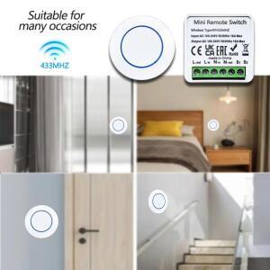 10A 릴레이 수신기 모듈 송신기 라이트 스위치 무선 범용 호환 433MHz 리모컨 스마트 홈 LED 팬 DIY