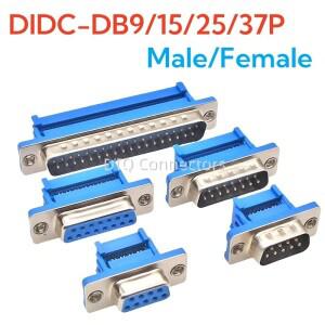 암수 플러그 직렬 포트 커넥터 IDC 크림프 타입 D-SUB Rs232 어댑터 DB9 DB15 DB37 DIDC9/DIDC15/DIDC25/DI