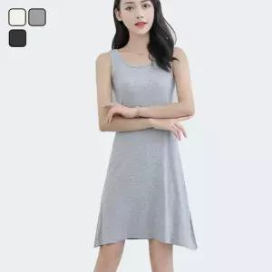 [리빌모아]여자 프릴 모달 미디움 민소매 무지 원피스 DHTW-OPS-SN1850160