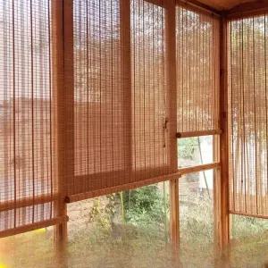 암막 블라인드 우드 거실 원목 오동나무 안방 창문 햇빛차단 인테리어 라운드형