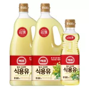 사조 식용유 1.8L x 2개+ 식용유 900ml x 1개