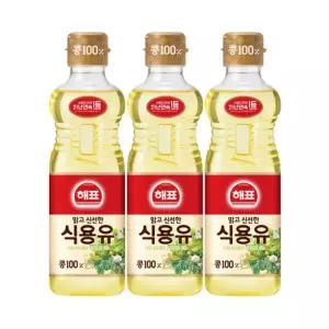 사조 콩기름 900ml 3병