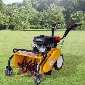 보행 예초기 4륜 양손 바퀴달린 풀베기 파쇄 황무지 잡초